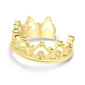 Gold Plated Crown Designed Ear Cuff EC-1174-GP